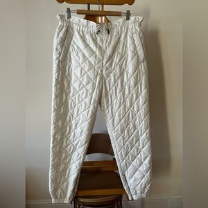 Future Collective Kahlana Barfield Brown quilted joggers